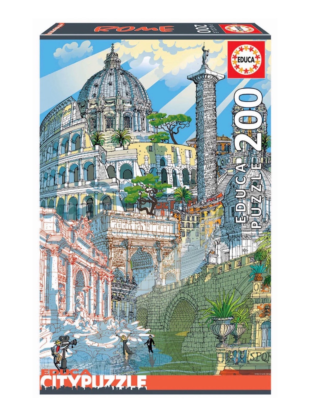 BRAND NEW!!! EDUCA ROME PUZZLE (200 PIECES) - CITY PUZZLE